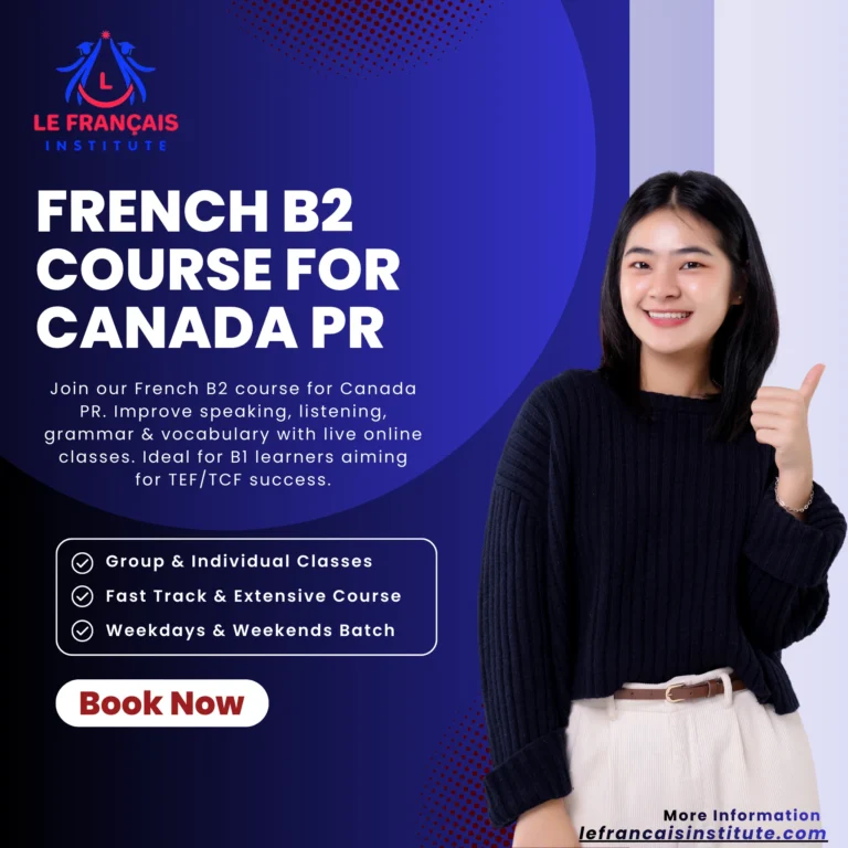 French B2 Course for Canada PR
