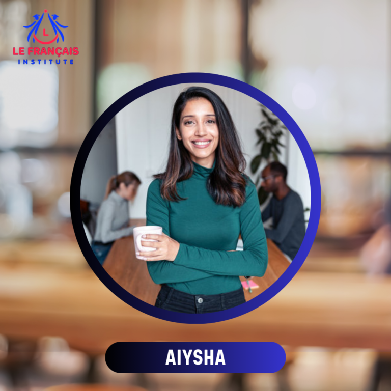 Aisha is our French language teacher